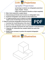 ME105 Lecture 7 - Orthographic and Isometric Projections PDF
