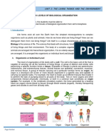 Module 6. Levels of Biological Organization