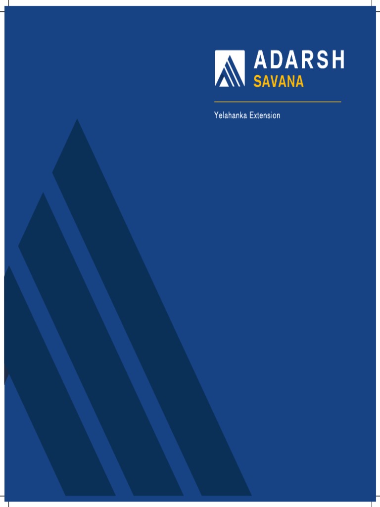 Adarsh Savana A Master Plan For Happiness E Brochure PDF 