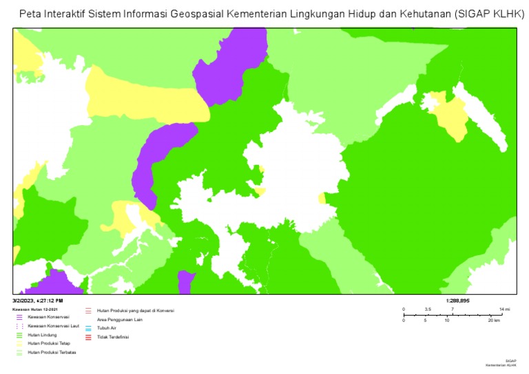 Peta Interaktif Kawasan Hutan KLHK | PDF