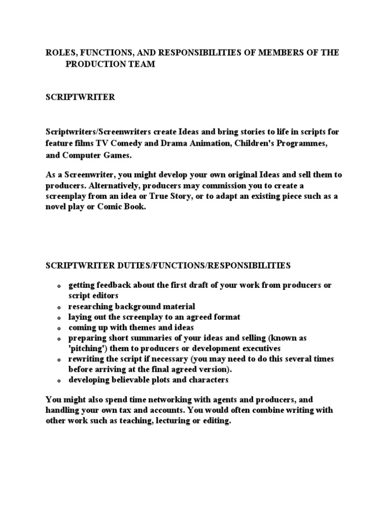 ROLES | PDF