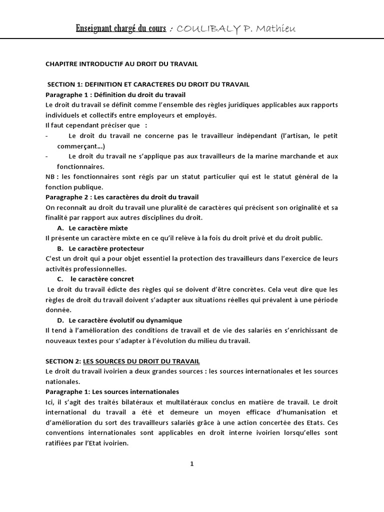 Droit Du Travail Et Relations Sociales, PDF, Heures supplémentaires