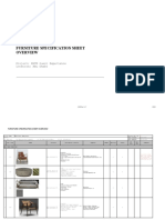 03 - Furniture Specification Sheet Overview