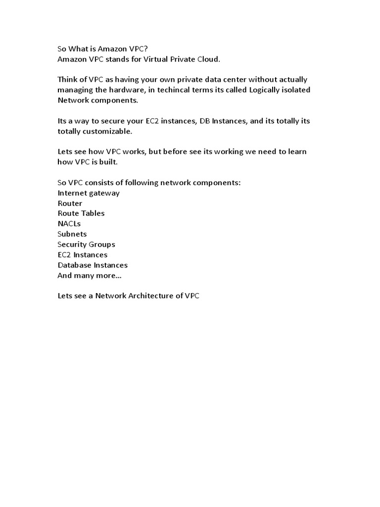 So What Is Amazon VPC PDF