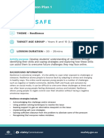 Young and Esafe Resilience No Tech Lesson Plan 1