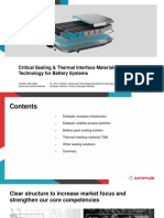 Critical Sealing and Thermal Interface Material Solutions For Battery Systems