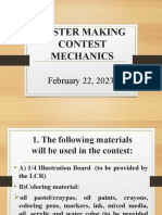 Poster Making Contest Mechanics Power Point