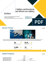 Improving EV Battery Performance With Customized Lithium Ion Battery Binders