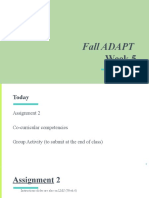 Fall 2022 ADAPT Week 5 Class Notes - Co-Curricular Competencies