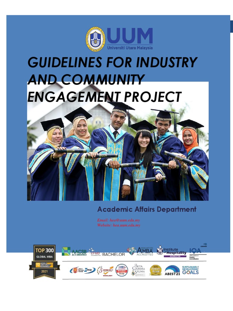 Guidelines Industry and Community Engagement Projects | PDF | Learning ...