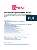 Remote Working Content From Invision: Best Practices