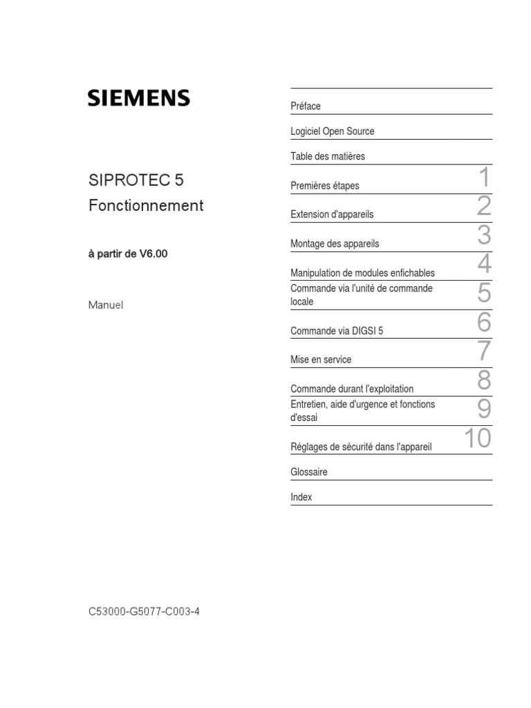 SIP5 Operating V06.00 Manual C003-4 FR | PDF | Logiciel ...