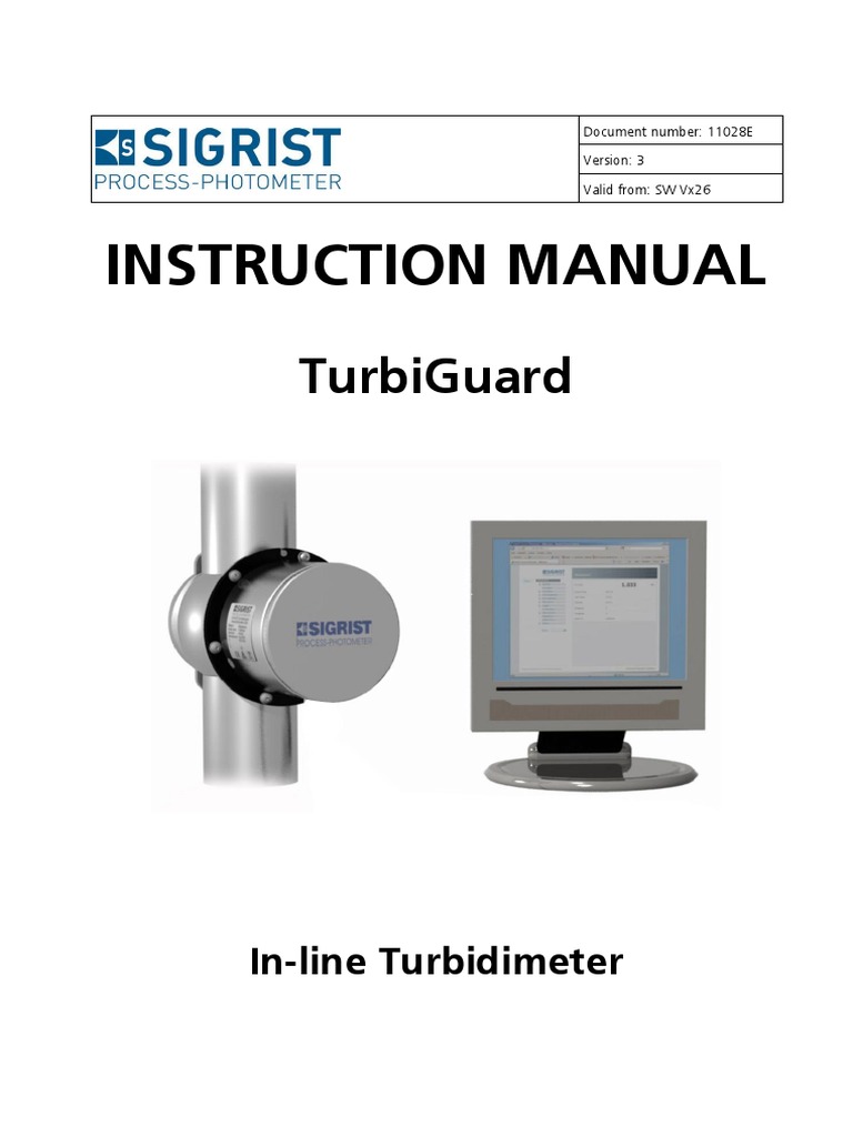 Instruction ManualInstruction Manual TurbiGuard InLine Turbidity