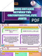 Minimum Distance Between Two Circumferential Pipe Joints