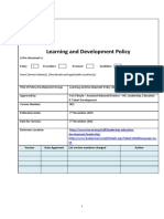 Learning and Development Policy
