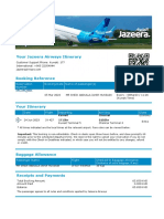 Jazeera Airways Itinerary Chennai