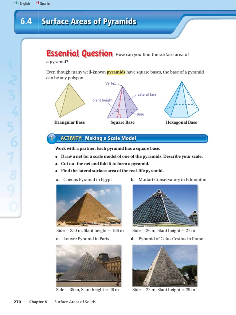 Square Based Pyramid In Real Life