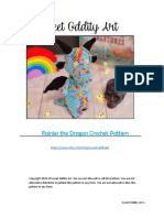 Little Blue Crochet Dragon Free Amigurumi Pattern PDF