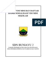 Poster Visi Misi Dan Daftar Hadir Sosialisasi Visi Misi