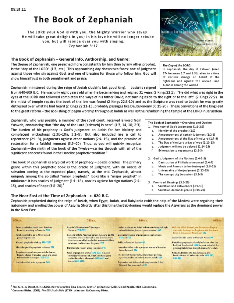 The Book of Zephaniah GCF's Wednesday Bible Study Books Of Kings