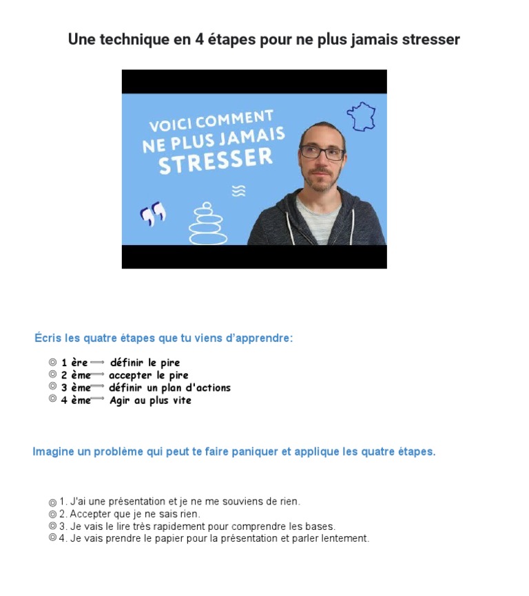 Comment Ne Plus Stresser