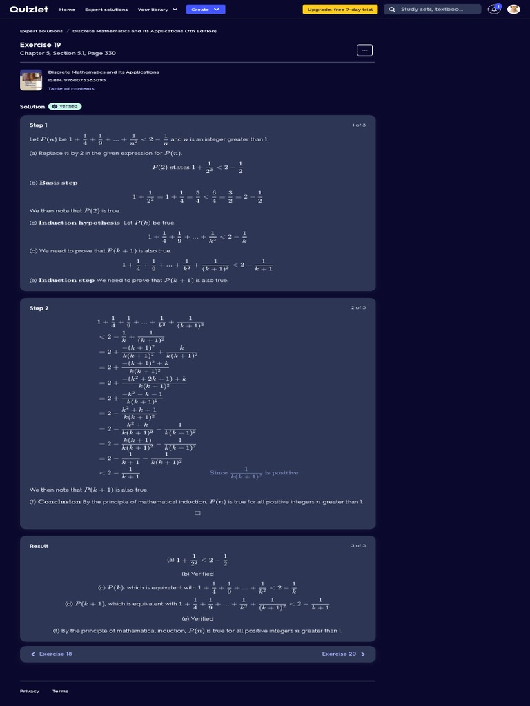 Discrete Mathematics and Its Applications - 9780073383095 - Exercise 19 ...