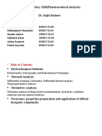 Pharmaceutical Analysis Techniques