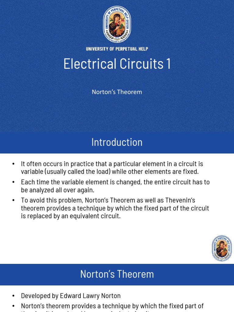 Norton's Theorem in Circuit Analysis | PDF | Electrical Network | Resistor