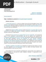 Lettre de motivation conseillre parfumerie | PDF | volution de carrire
