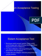 System Acceptance Testing