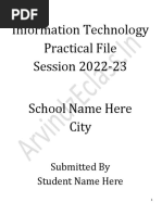 Information Technology Practicle File PDF