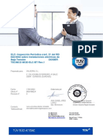 ELC-Inspección Periódica S/art. 21 Del RD 842/2002 Sobre Instalaciones Eléctricas de Baja Tensión Dosier Tecnico Mod-Elc-Bt Rev.1