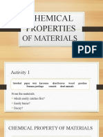 Chemical Properties of Materials