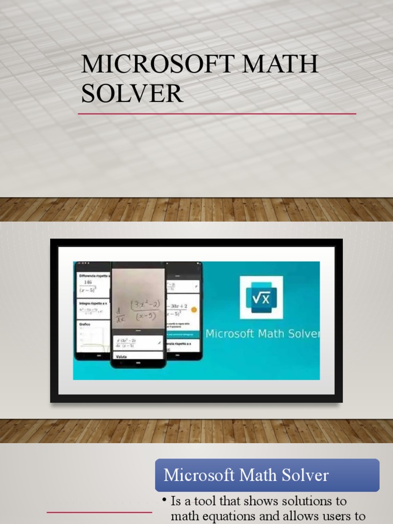 Microsoft Math Solver Overview | PDF