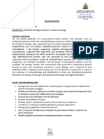 Postdoc Job Description - 2023 PDF