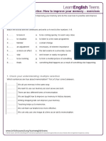 Microsoft Word - How To Improve Your Memory - Exercises PDF