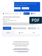 LAPORAN HASIL WAWANCARA - Khairunnisa Siregar - Academia - Edu PDF