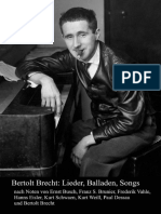 Bertolt Brecht - Lieder, Balladen, Songs