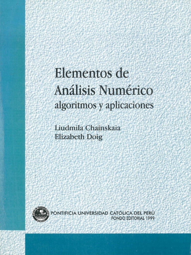 elementos de analisis numerico.pdf | PDF | Análisis numérico | Análisis ...