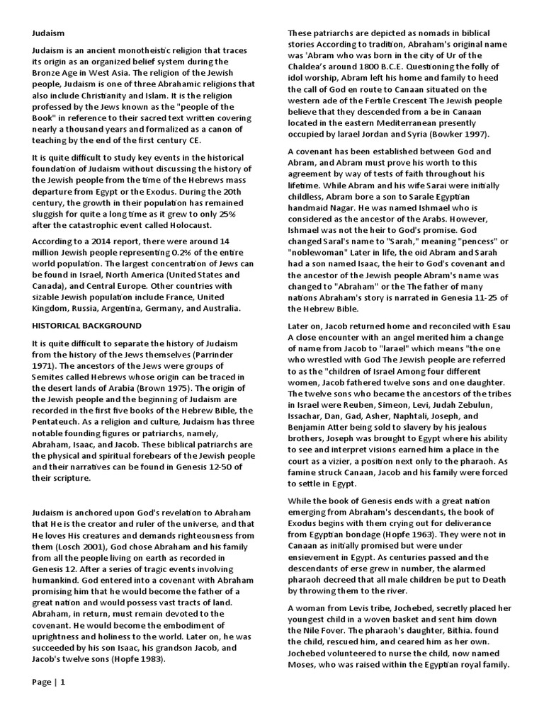 Judaism | PDF | Jewish Holidays | Synagogue