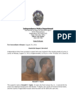 Independence Police Department: For Immediate Release: August 24, 2011