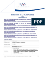 CT-13826 - METHOTREXATE SANDOZ - INS - Avis 1 - CT13826 PDF