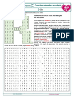 Como tirar notas altas na redação - Caça-palavras - Lição Prática - Aluno