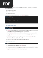 Structure of A C++