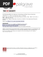 Coal Blending Models For Optimum Cokemaking