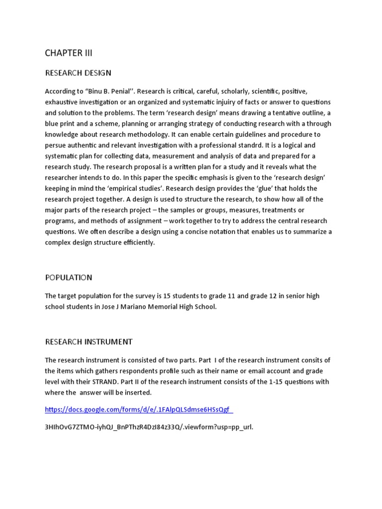Research Design for Student Survey | PDF | Sampling (Statistics ...