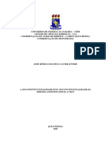 A (IN) CONSTITUCIONALIDADE EOU (IN) CONVENCIONALIDADE DA EMENDA CONSTITUCIONAL Nº 96-17