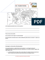 Plate Boundaries - Student Activity