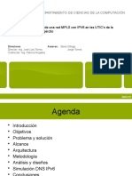 Analisis, Diseño de una Red MPLS con IPv6 en las UTICS