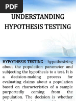 X. Understanding Hypothesis Testing PDF